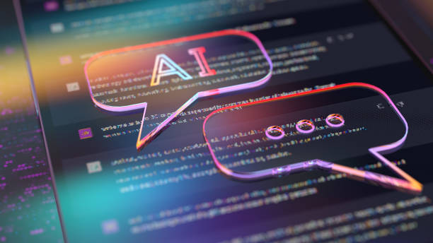 chatbot ia - concept numérique d’intelligence artificielle - ia photos et images de collection